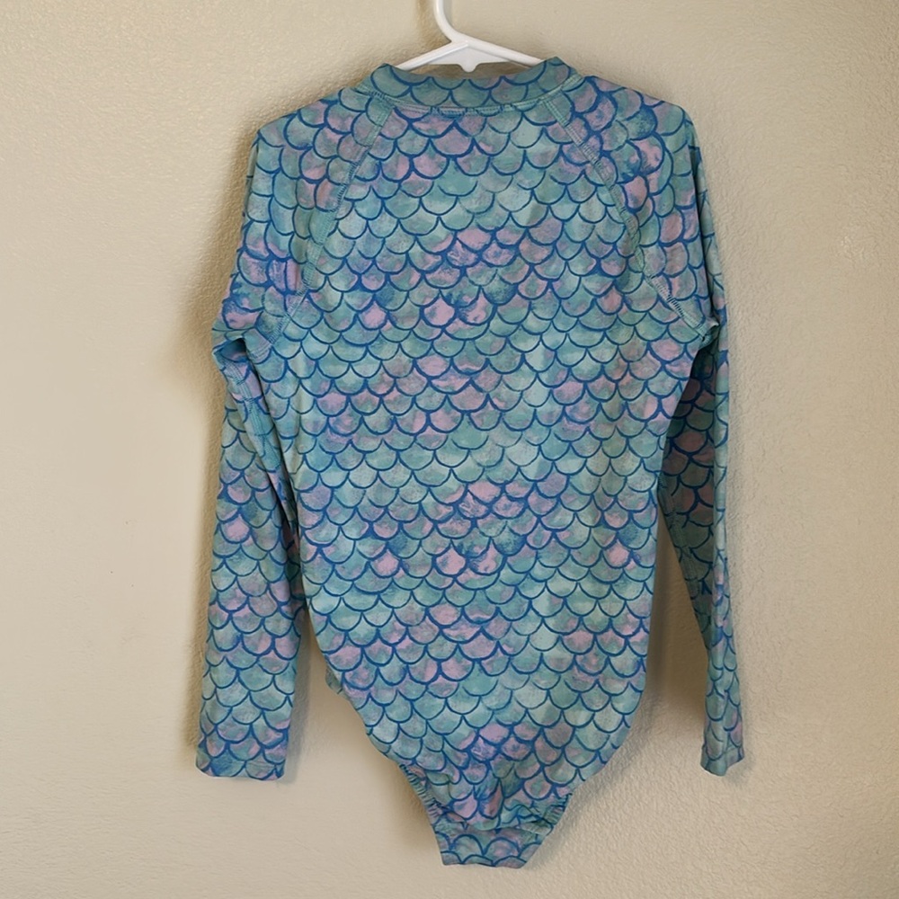 🌸Mermaid One Piece Rashguard Swimsuit🌸 - Picture 2 of 6